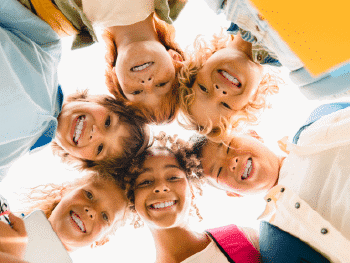 Children smiling together